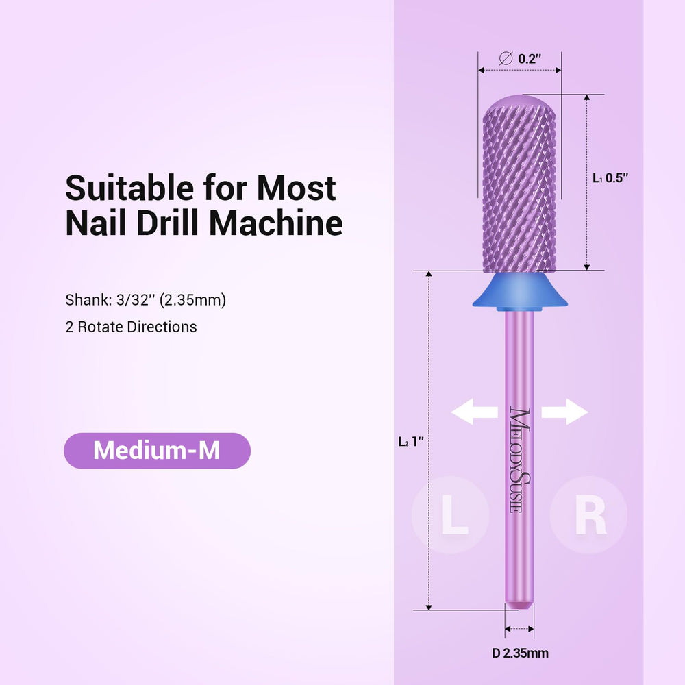 MelodySusie 3/32 shank fits most professional nail drills.