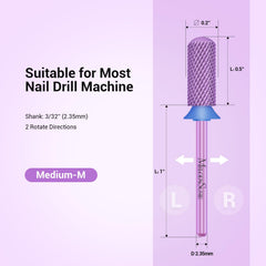 MelodySusie 3/32 shank fits most professional nail drills.
