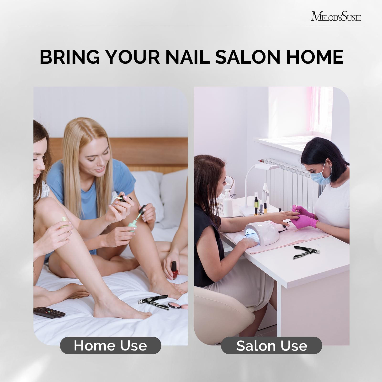 MelodySusie acrylic nail clippers durable design ensures long-lasting performance.