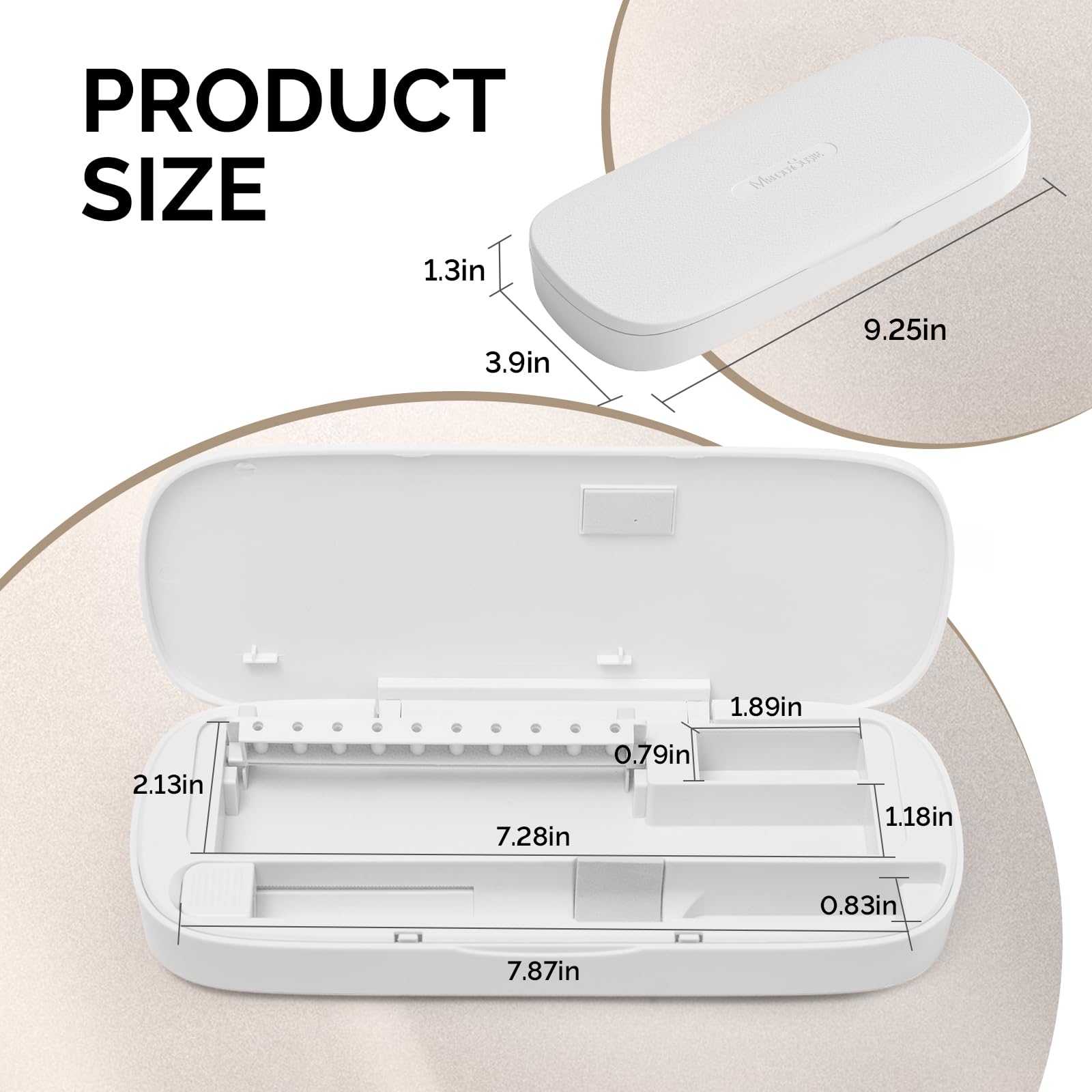 MelodySusie compact dimensions fit in bags and luggage for travel.
