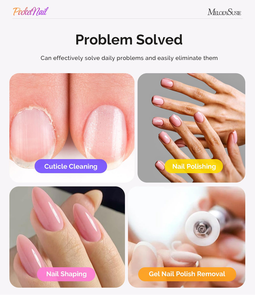 MelodySusie low-noise-low-heat operation provides a comfortable, quiet manicure experience.