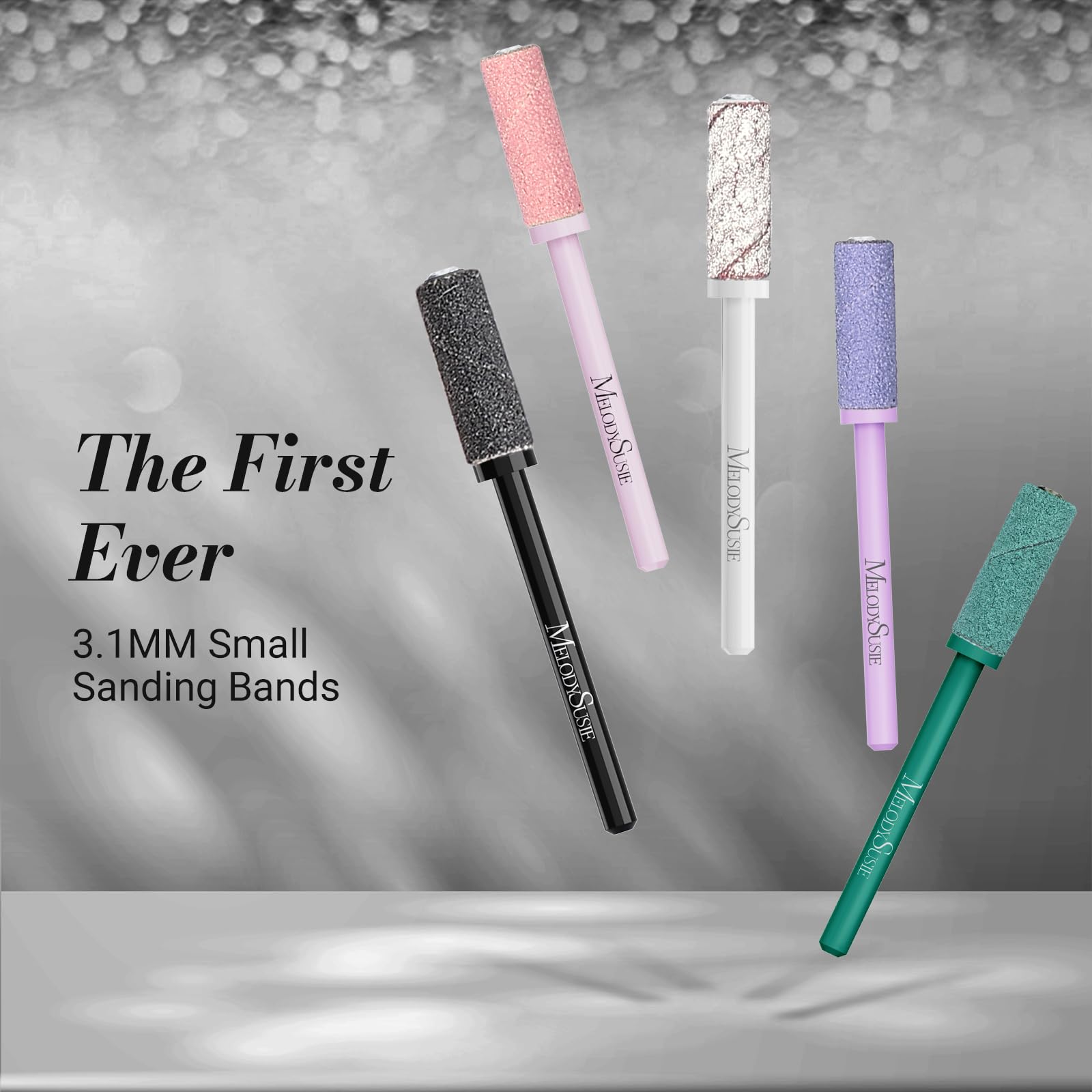 MelodySusie 120 grit sanding band for quick nail prep and edge filing.