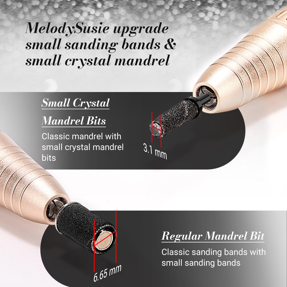 MelodySusie 240 grit sanding band for polishing and shine on nails.