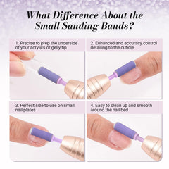 MelodySusie 240 grit smoothing nail surface for glossy finish and gentle polish