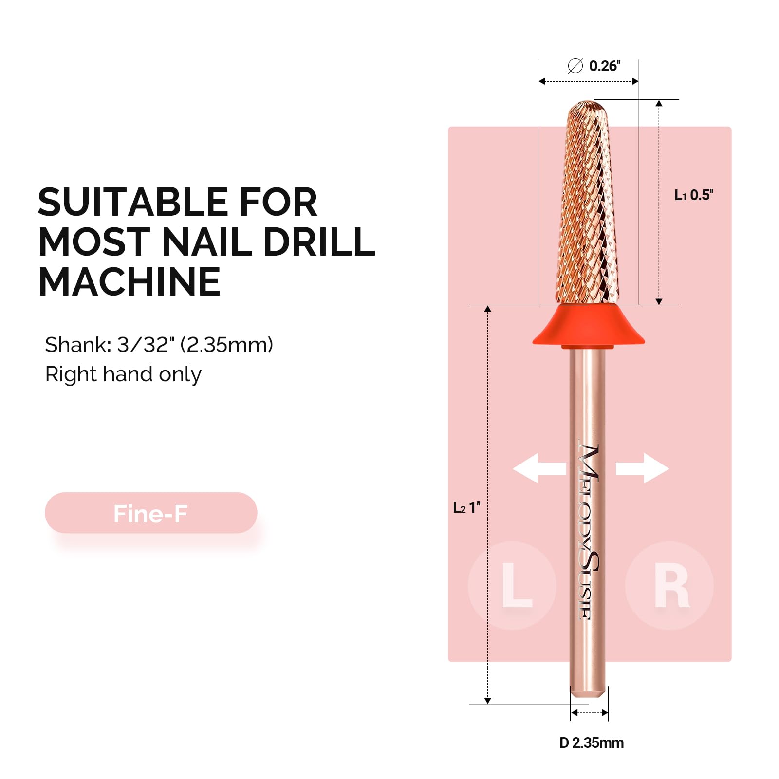 MelodySusie 3/32 inch shank fits most professional drills for versatile use