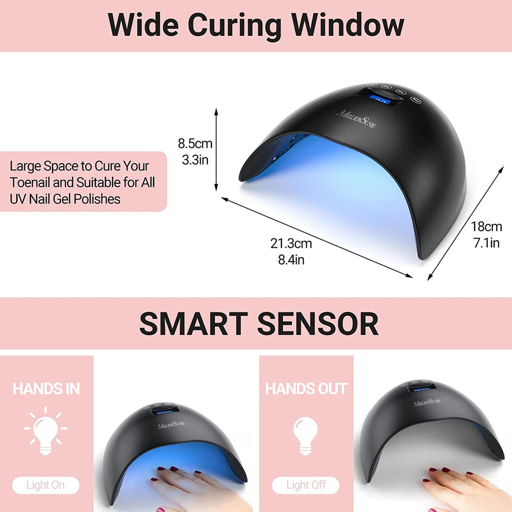 MelodySusie lamp in action curing gels quickly with infrared sensor
