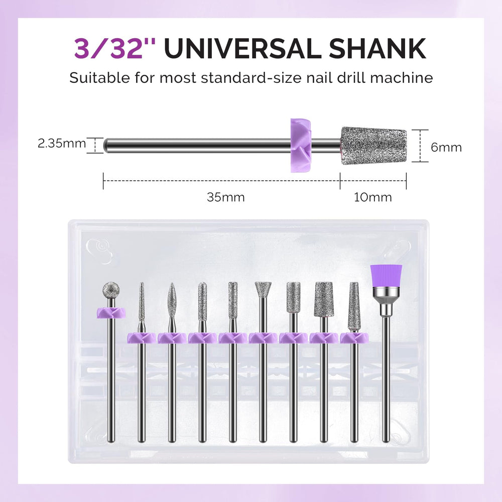 MelodySusie 6.65mm mandrel with universal shank for broad drill compatibility.