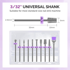 MelodySusie 6.65mm mandrel with universal shank for broad drill compatibility.