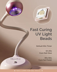 MelodySusie lamp with 9 UV/LED beads delivers even curing across gels.