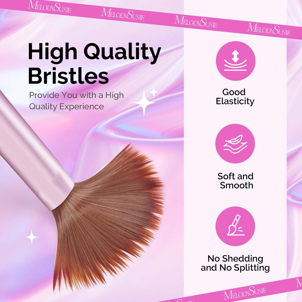 MelodySusie acrylic nail brush bristle-dense-closeup highlights precise powder pickup for acrylic applications