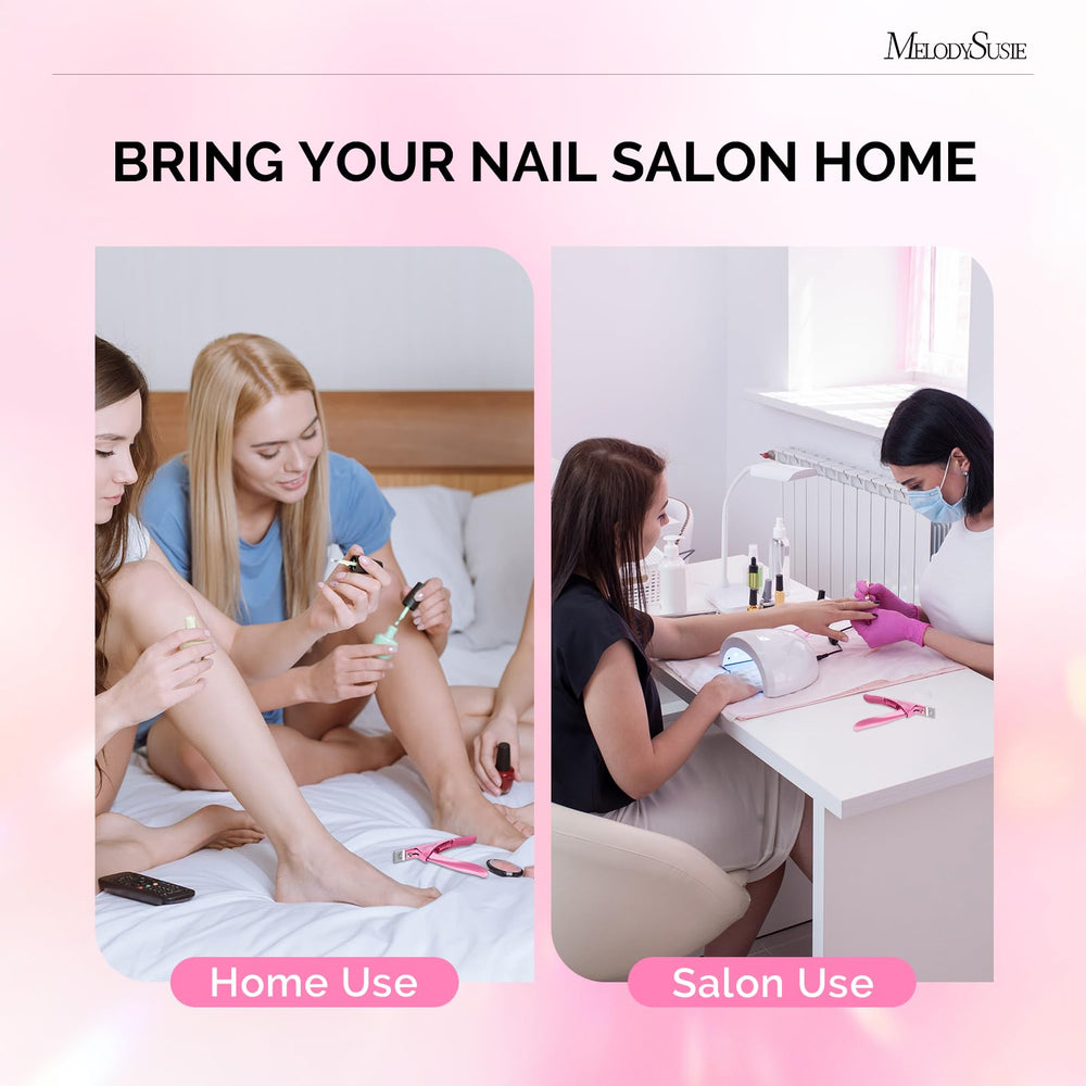 MelodySusie acrylic nail clippers compact design, fits various palm sizes with safety.