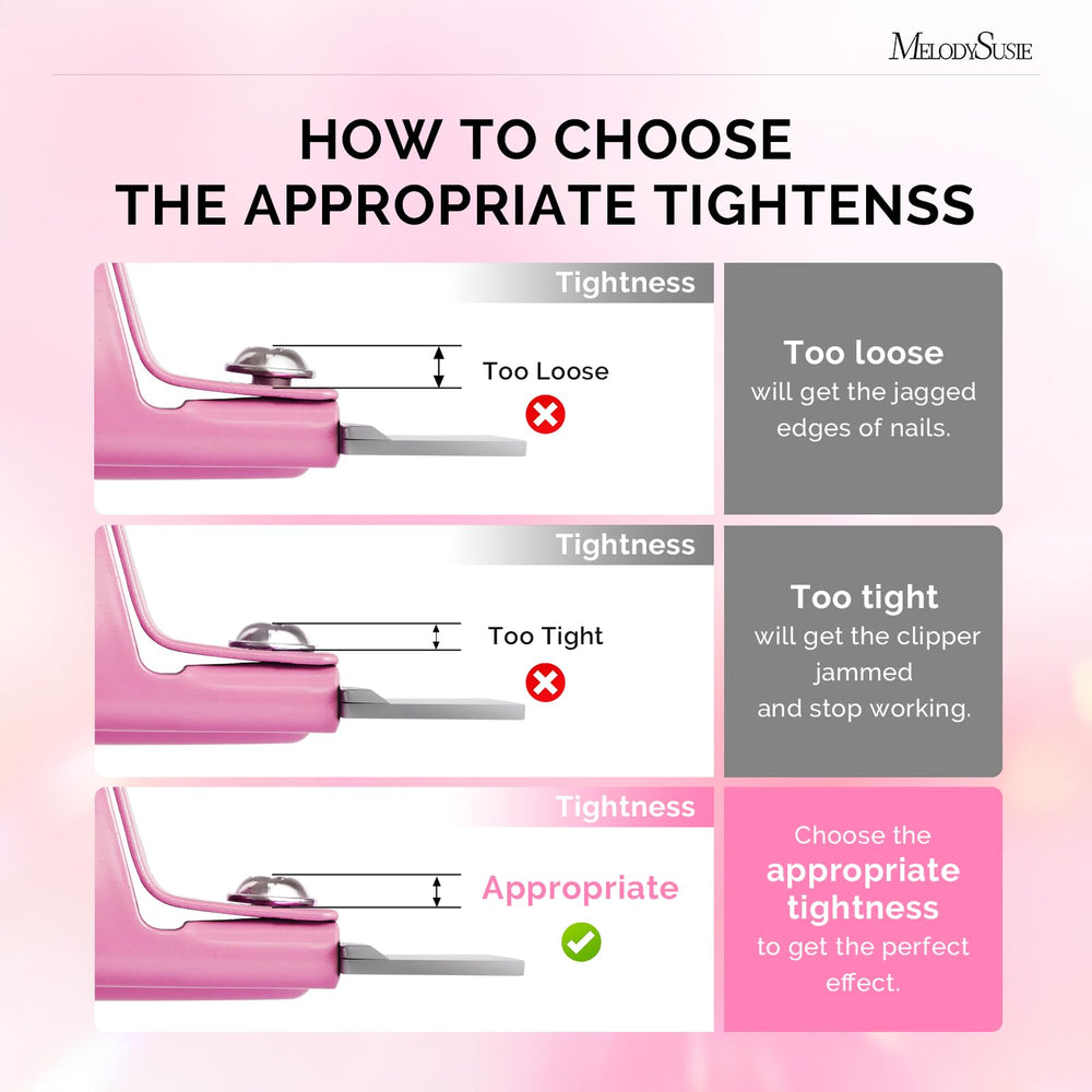 MelodySusie acrylic nail clippers stainless steel, rustproof and durable for frequent use.