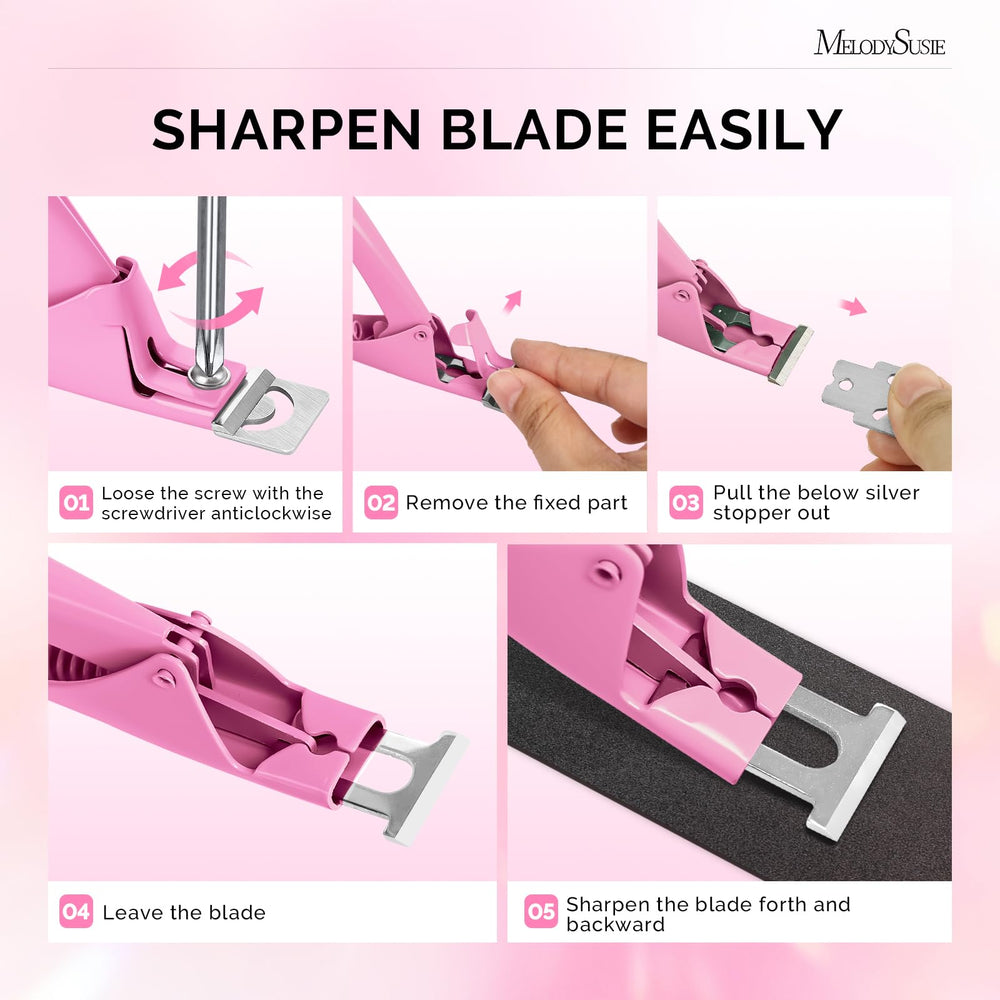 MelodySusie acrylic nail clippers strong spring, smooth action for easy trimming.