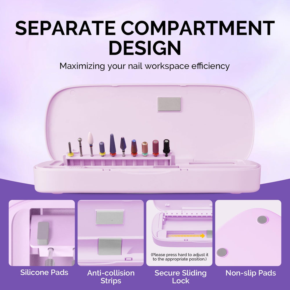 MelodySusie compact size fits in handbag for on-the-go manicures.