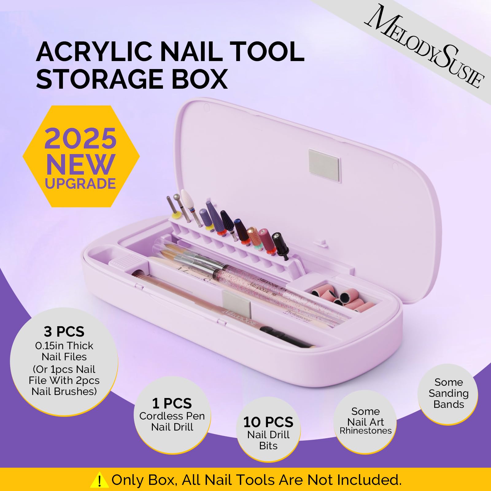 MelodySusie storage box inside compartments for quick tool access.