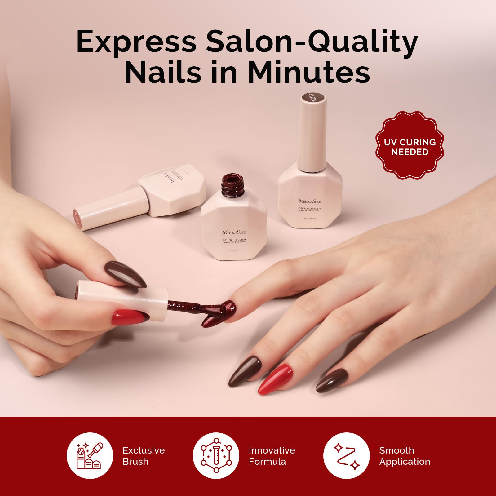 MelodySusie At-home manicure using the set for salon-like results.