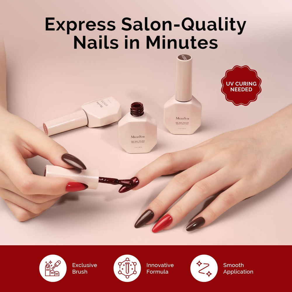 MelodySusie At-home manicure using the set for salon-like results.