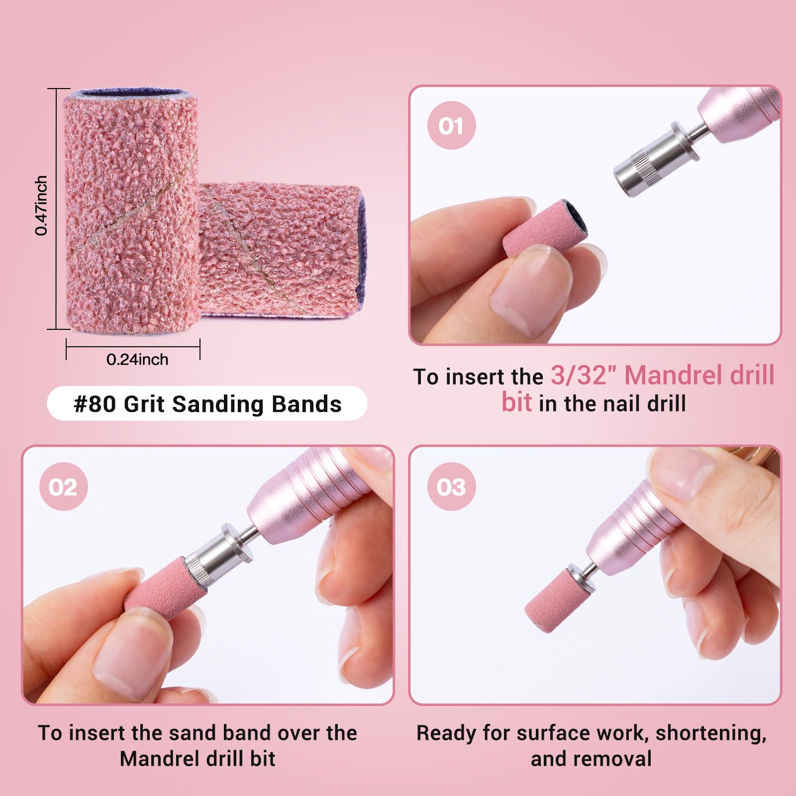 MelodySusie bandas lijado compatibles con máquinas 3/44 para limar.