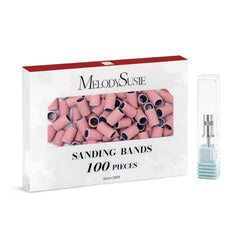 MelodySusie bandas lijado grano 80 listas para gel y acrílico.