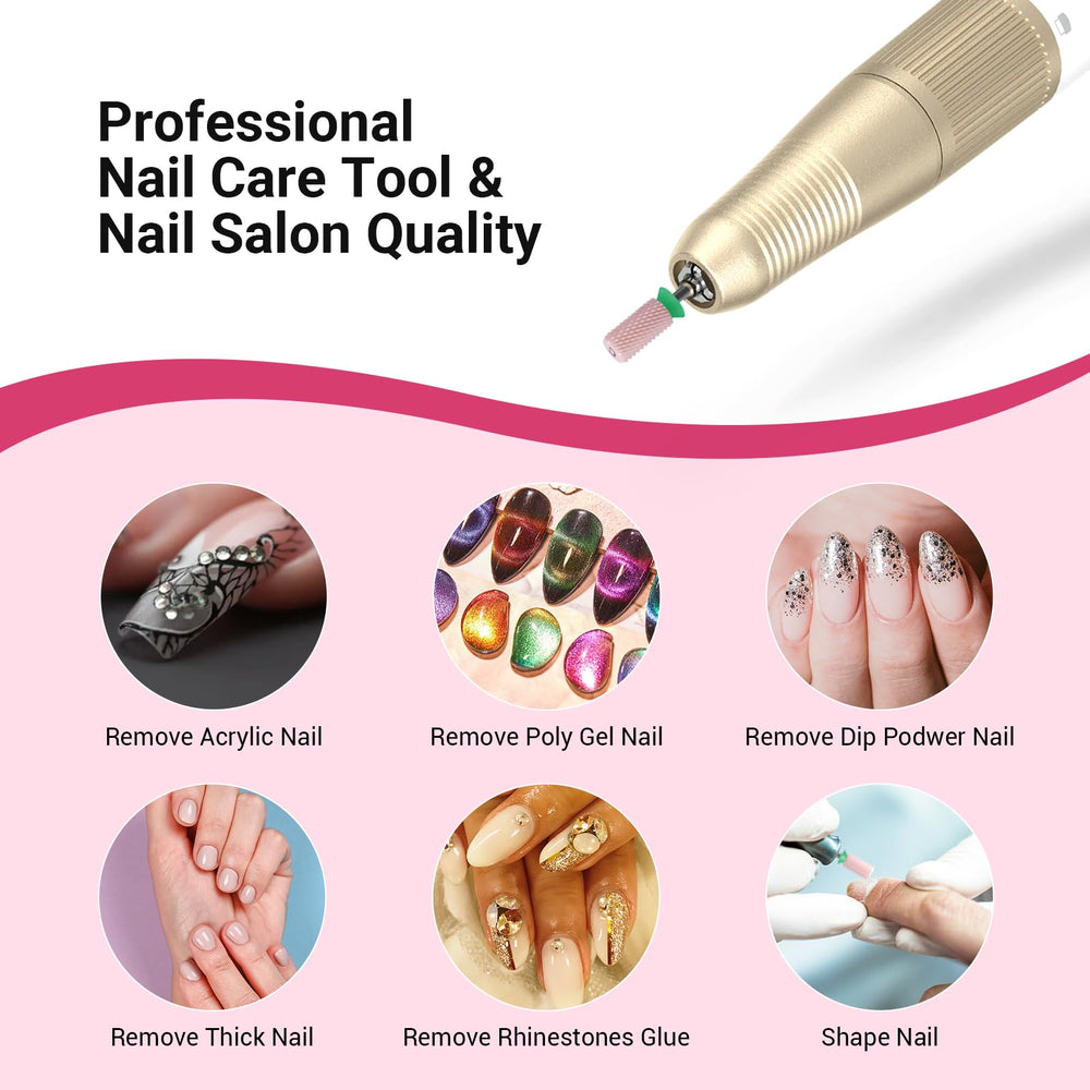 MelodySusie beginner-friendly drill bit ideal for home manicure pedicure.