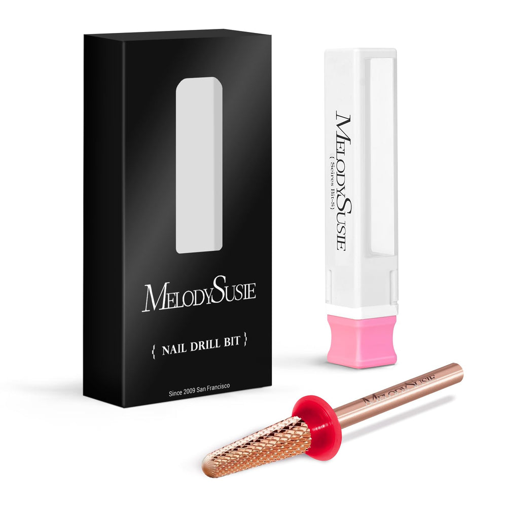 MelodySusie fine grit cone bit enables precise polish around cuticles