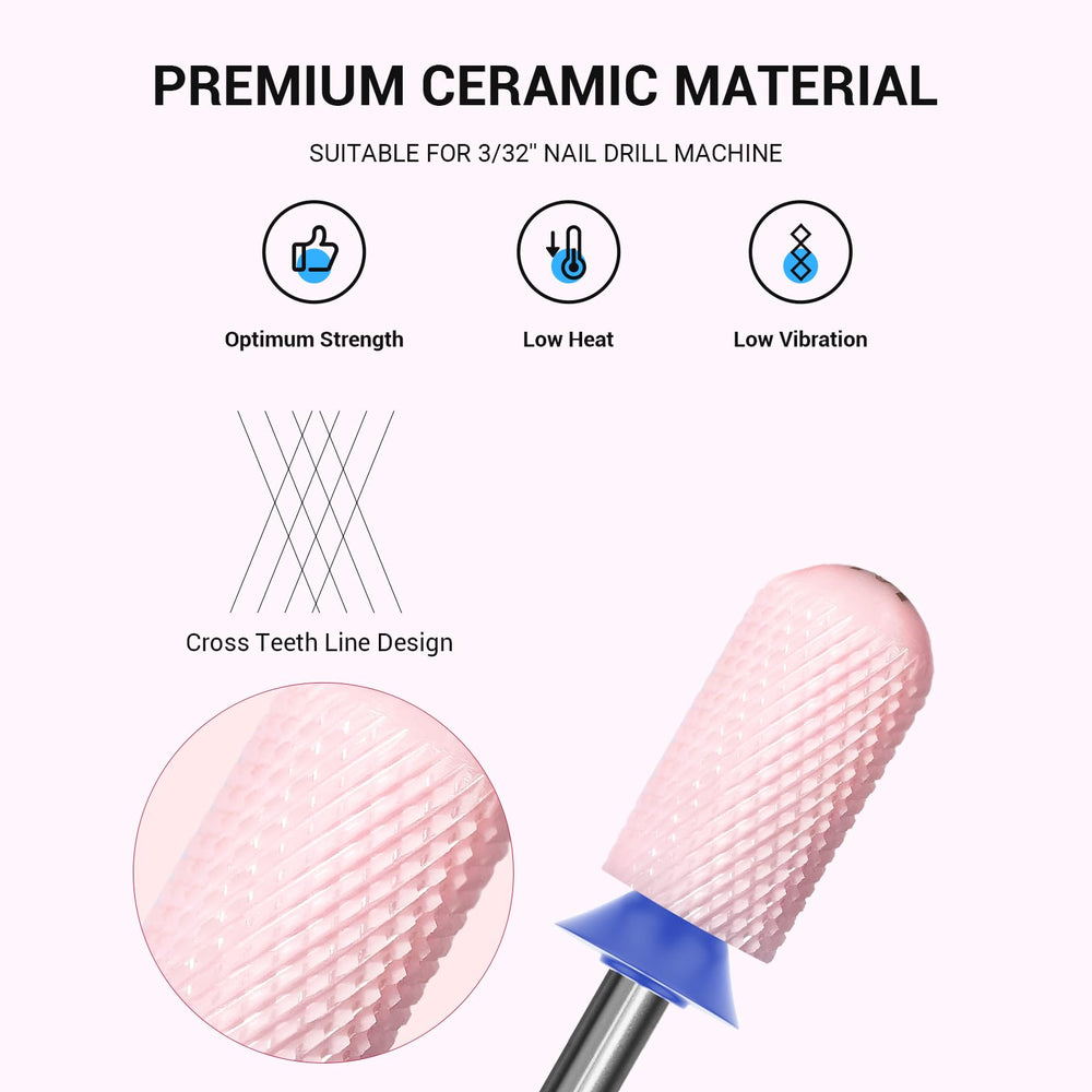 MelodySusie cross-cut ceramic bit 3-32 shank delivers precise contouring and efficient shaping.