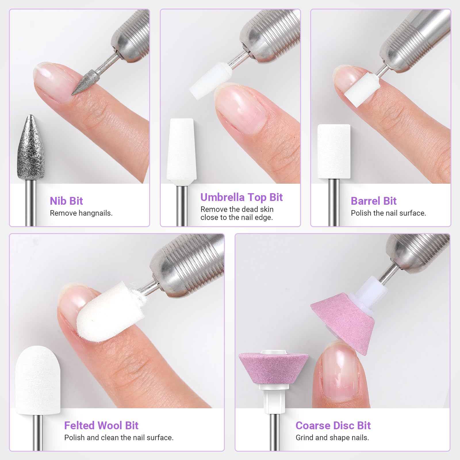MelodySusie cleaning brush maintains bit hygiene between sessions and clean storage