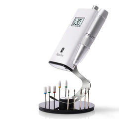 MelodySusie clip-on nail drill holder with 10 holes for organized bit storage.