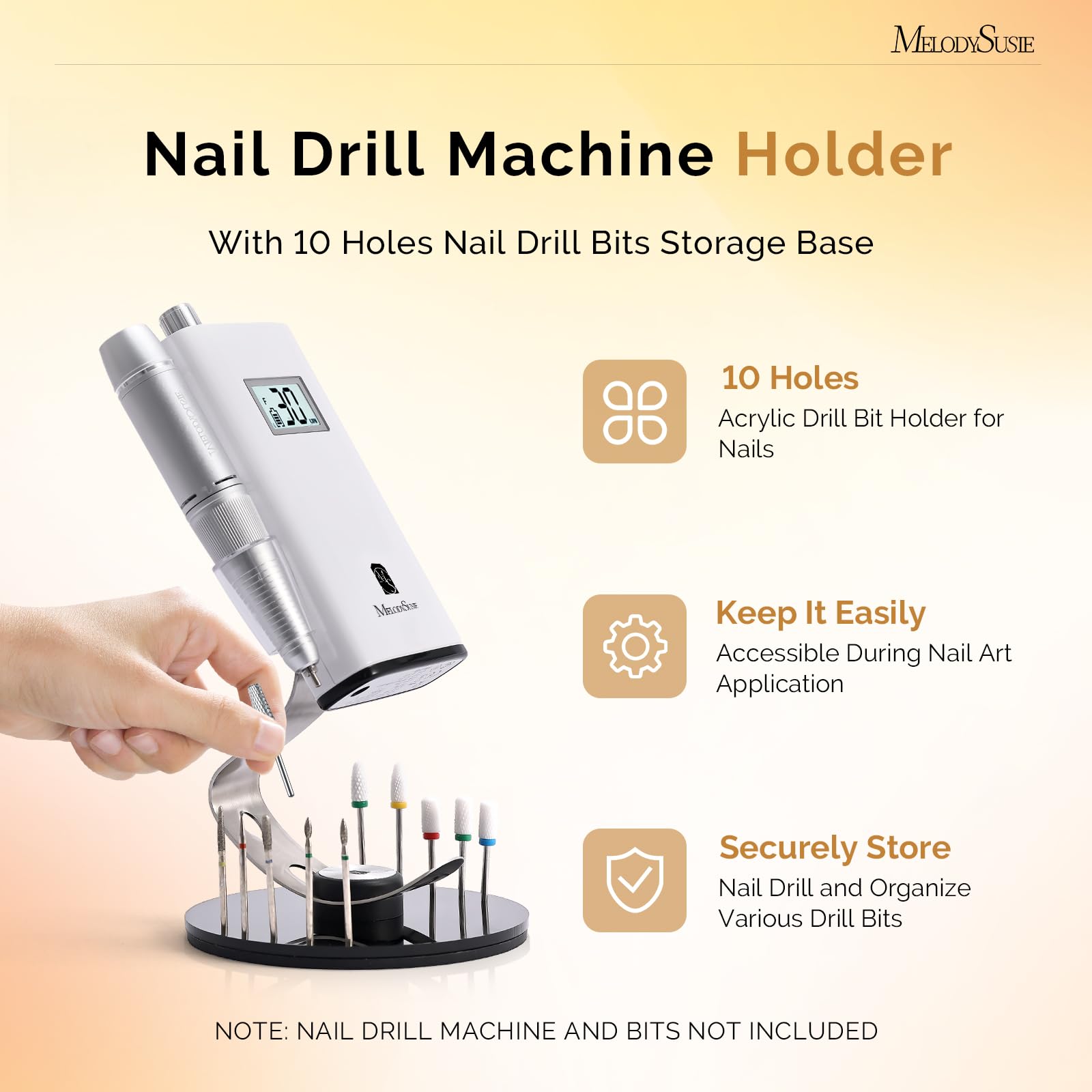 MelodySusie drill holder fits SC300F and SC320 series for versatile setup.