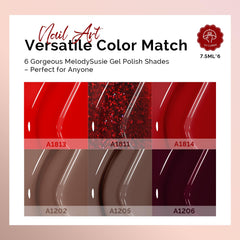 MelodySusie six-color swatches show versatile shades for every season and style.