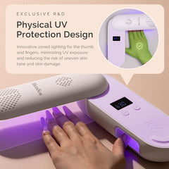 MelodySusie P-PLUS20F rotatable panel highlights flexible curing angles for different hands