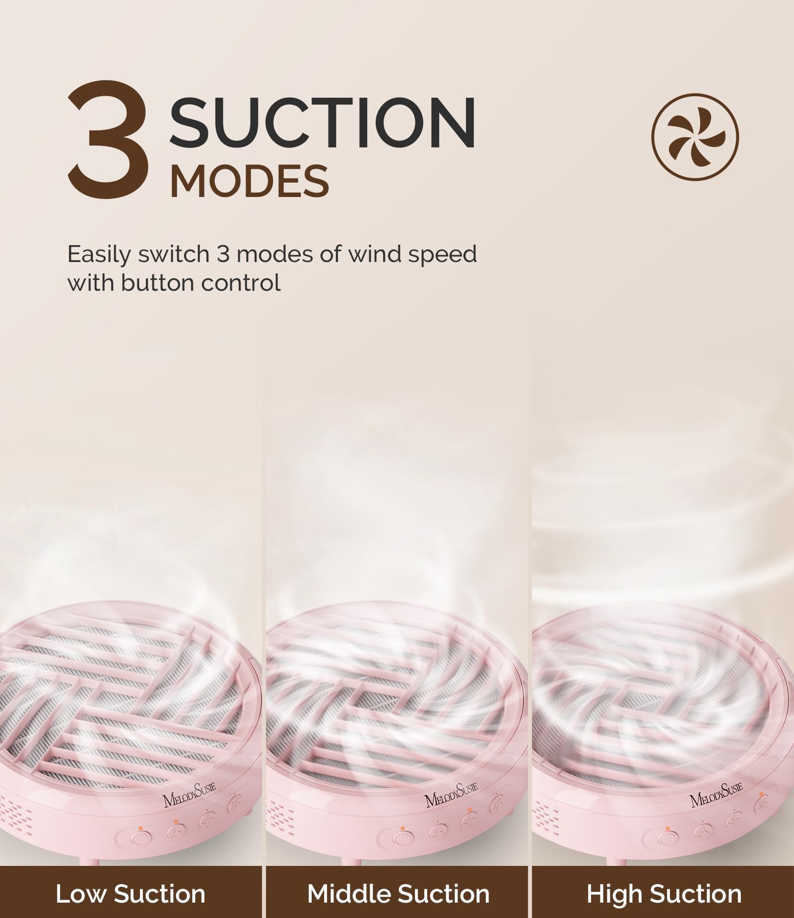 MelodySusie compact nail dust collector reusable filter for easy maintenance