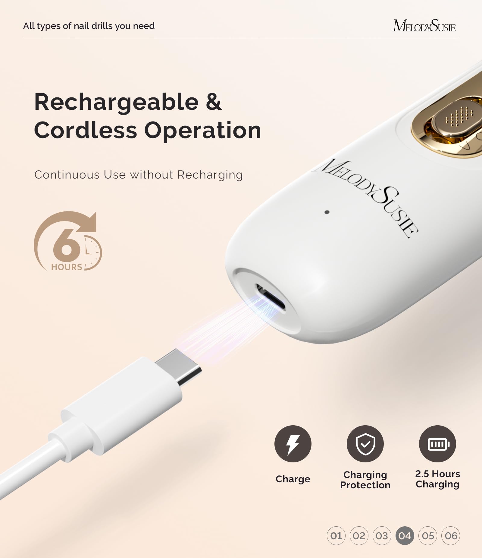 MelodySusie compact pen shaped design provides comfortable grip during sessions