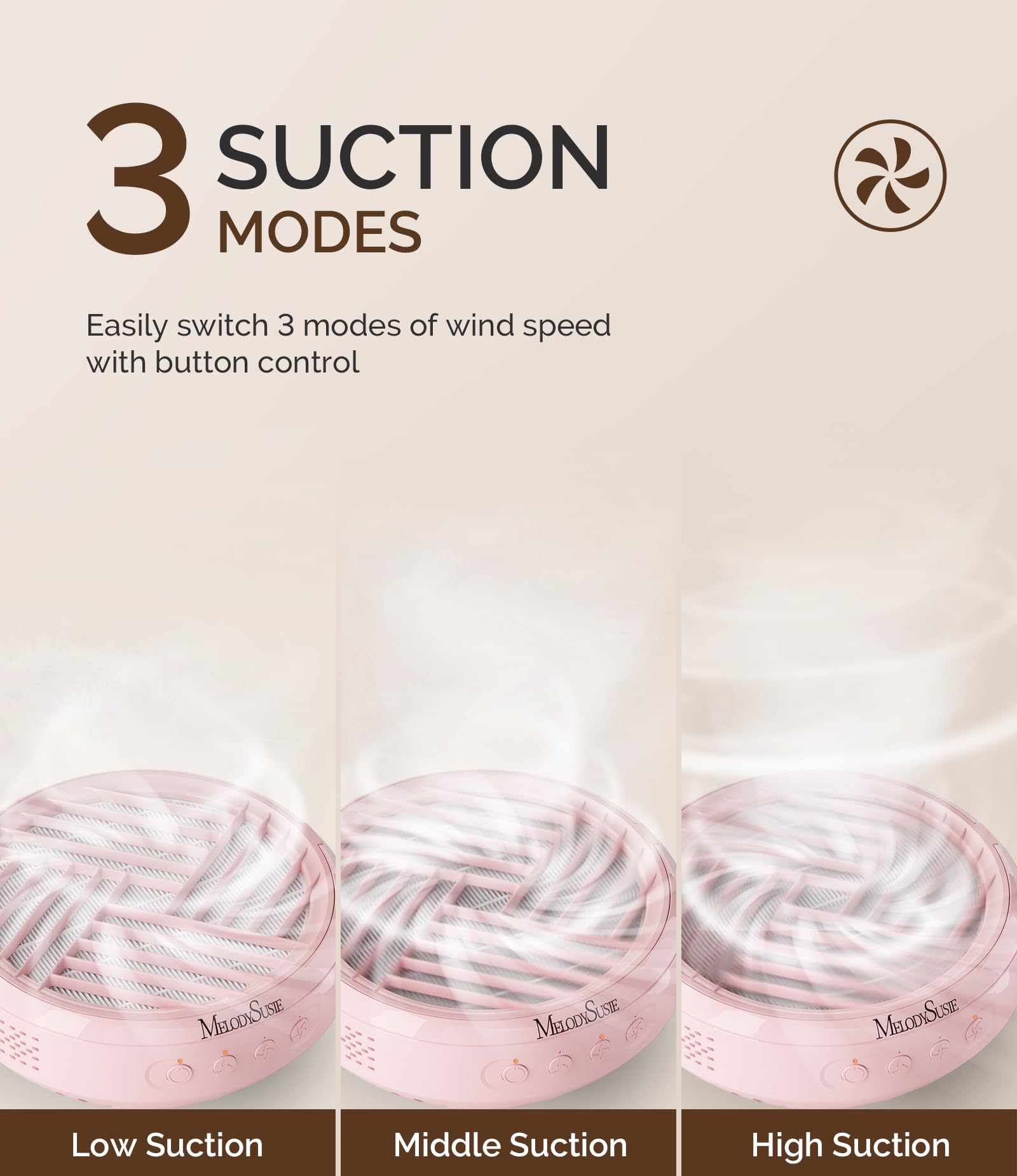 MelodySusie cordless nail dust collector reusable filter and magnetic cover for easy maintenance