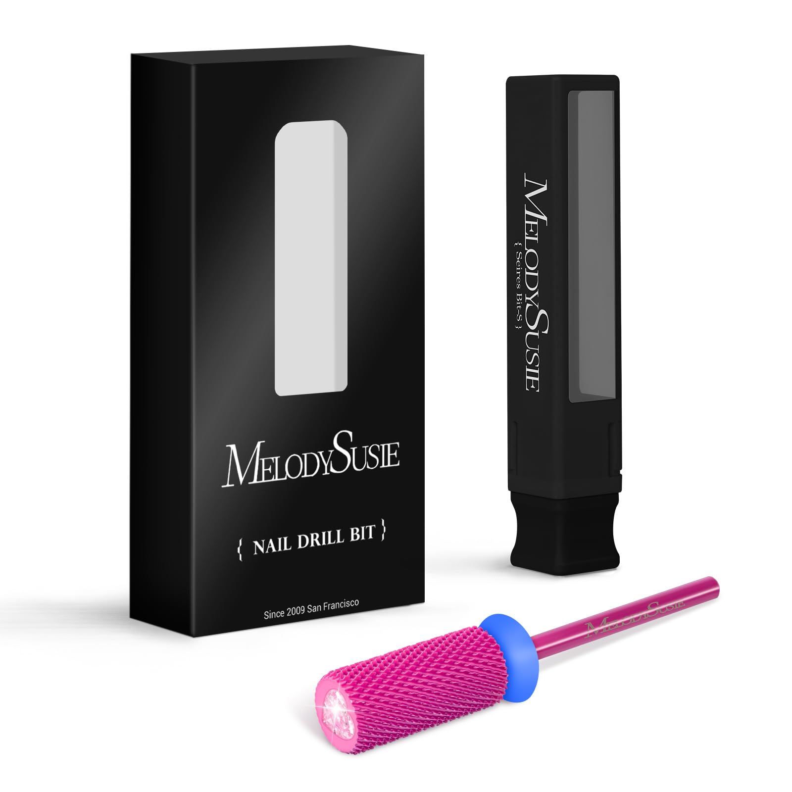 MelodySusie durable barrel bit designed for fast removal of acrylics, dip powder, and hard gels.