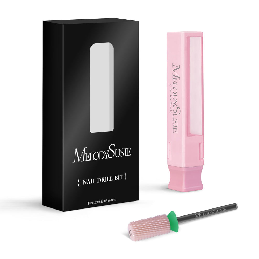 MelodySusie durable ceramic nail bit showcasing cross-cut design.
