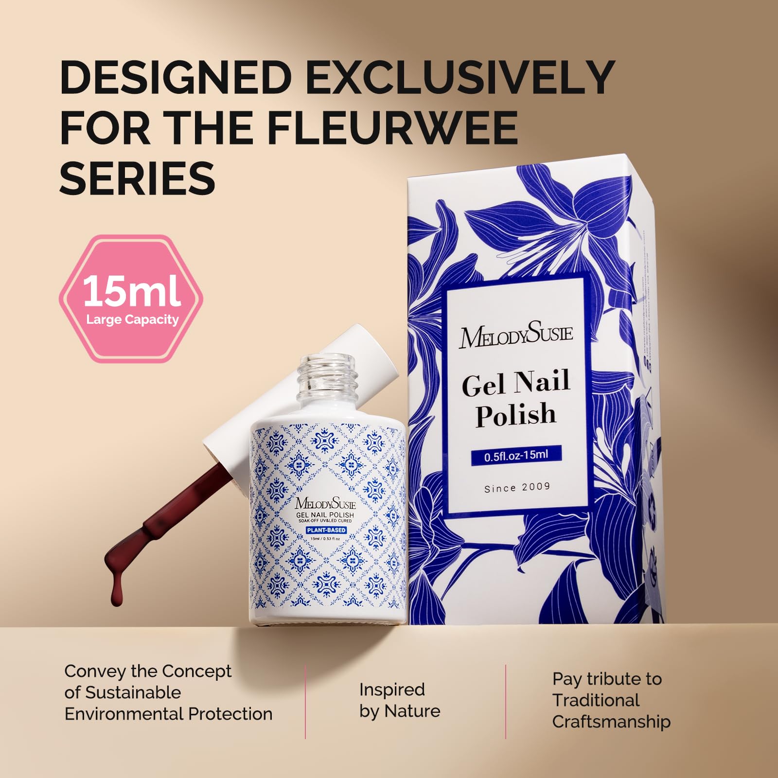 MelodySusie Fleurwee packaging and bottle ready for gifting.