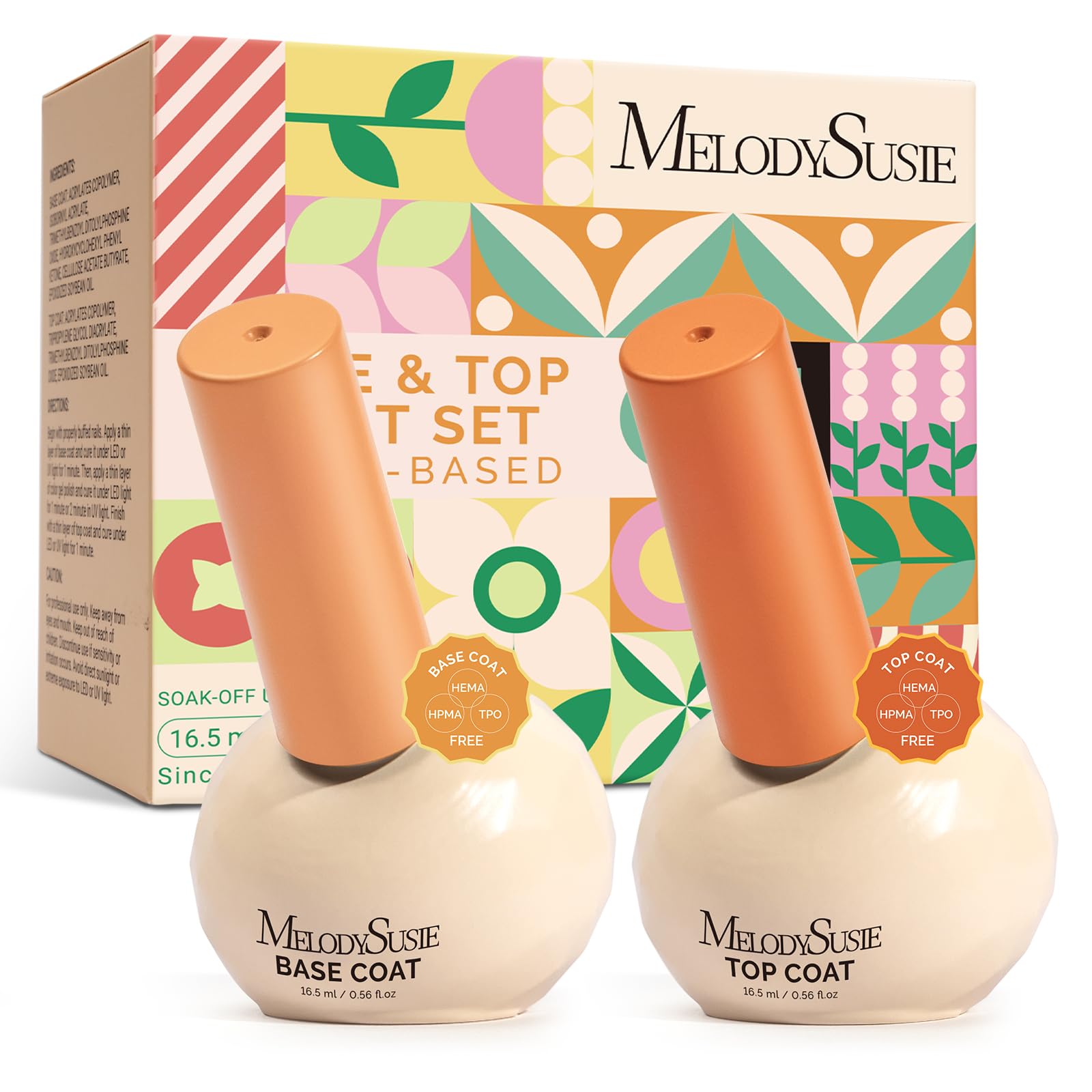 MelodySusie gel base bottle tilt-angle for easy access and smooth base application.