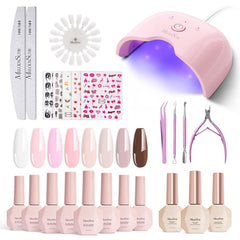 MelodySusie gel nail kit lamp for quick, even at-home gel nail cures
