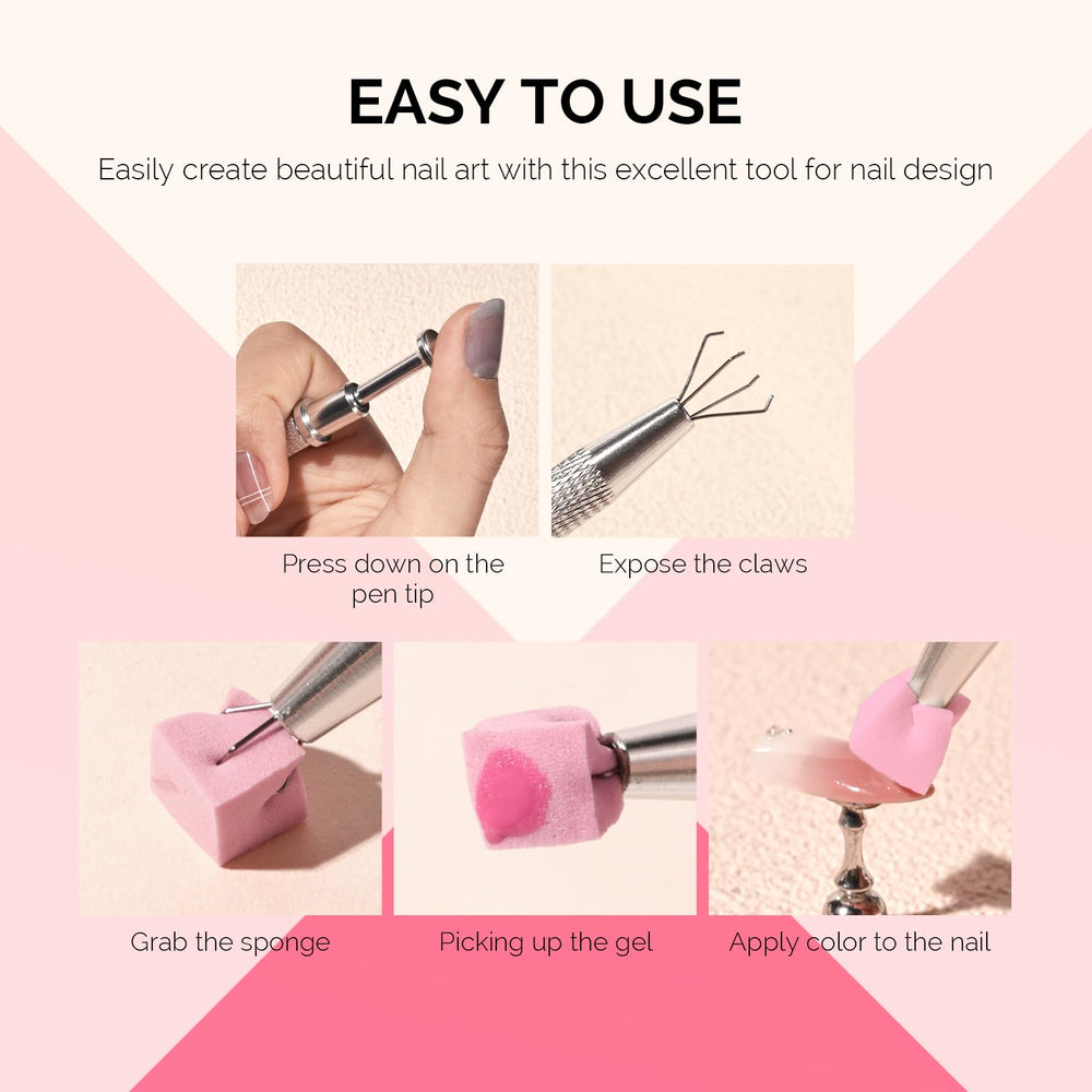 MelodySusie sponge grabbing pen grips sponges and decorations securely