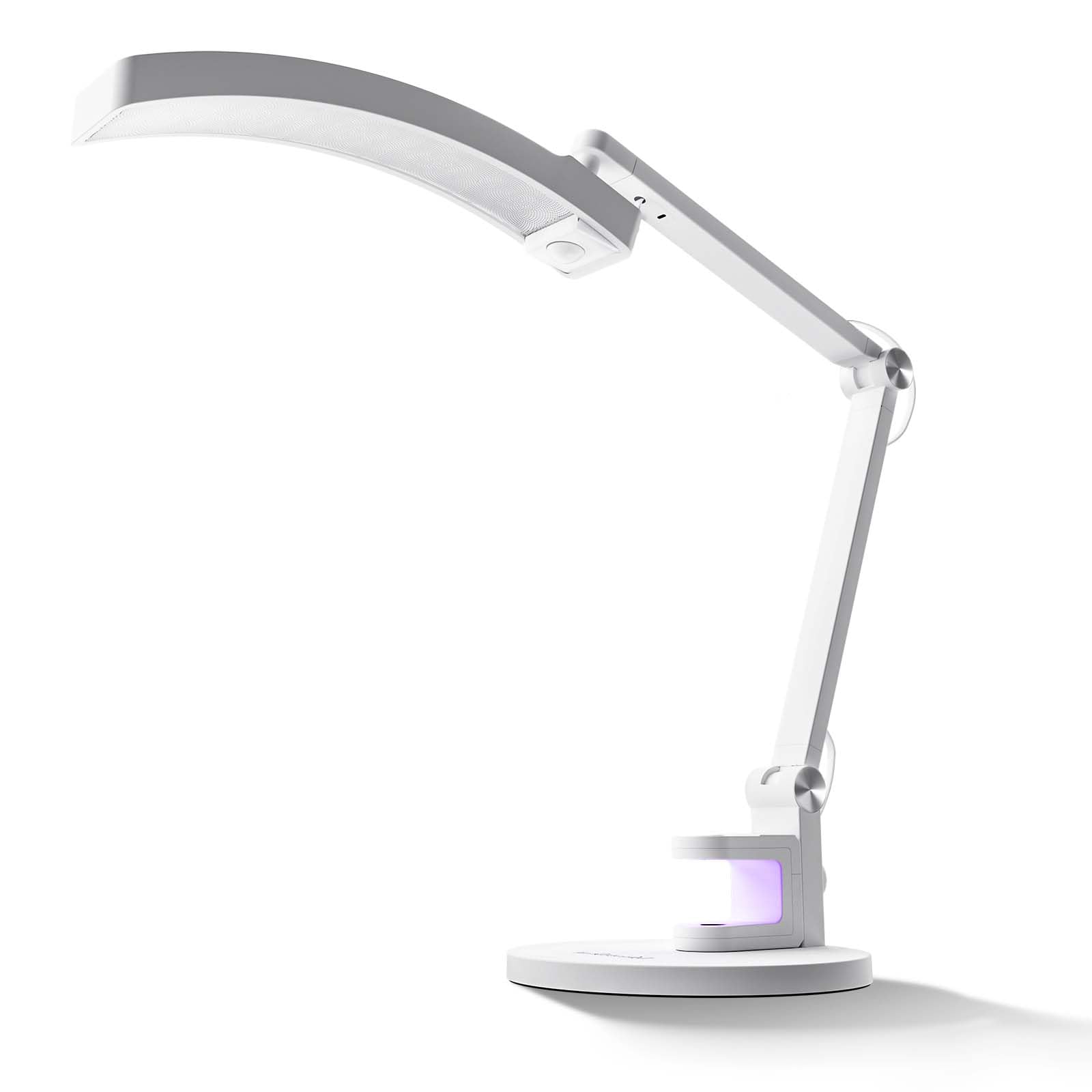 MelodySusie LED manicure table lamp panel provides precise nail lighting for detailed work.