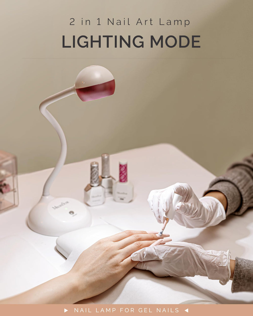 MelodySusie switchable LED and UV mode for versatile curing options.