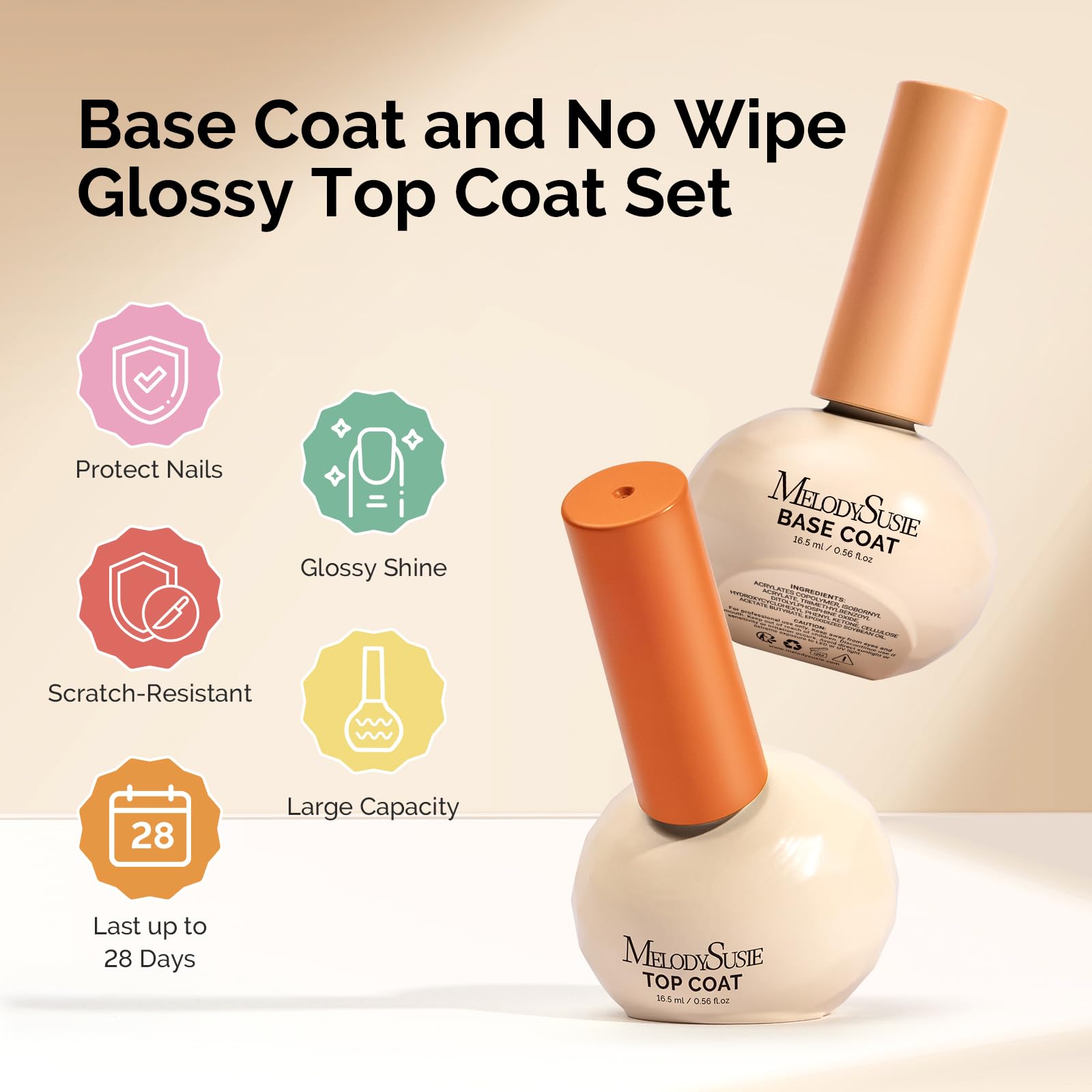MelodySusie 16.5ml bottles provide extended use at home or in-salon.