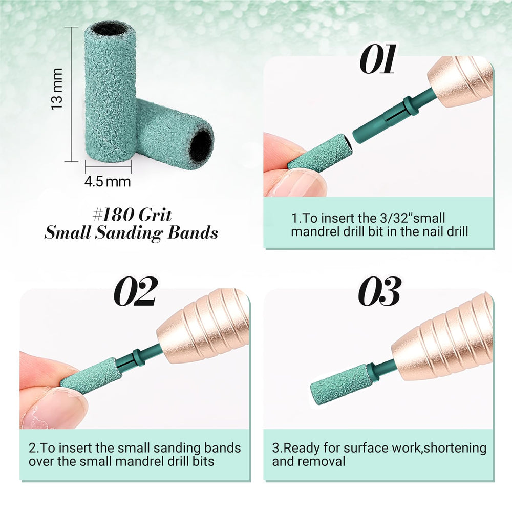 MelodySusie mandrel shank 3/32-inch displayed, compatible with most drills.