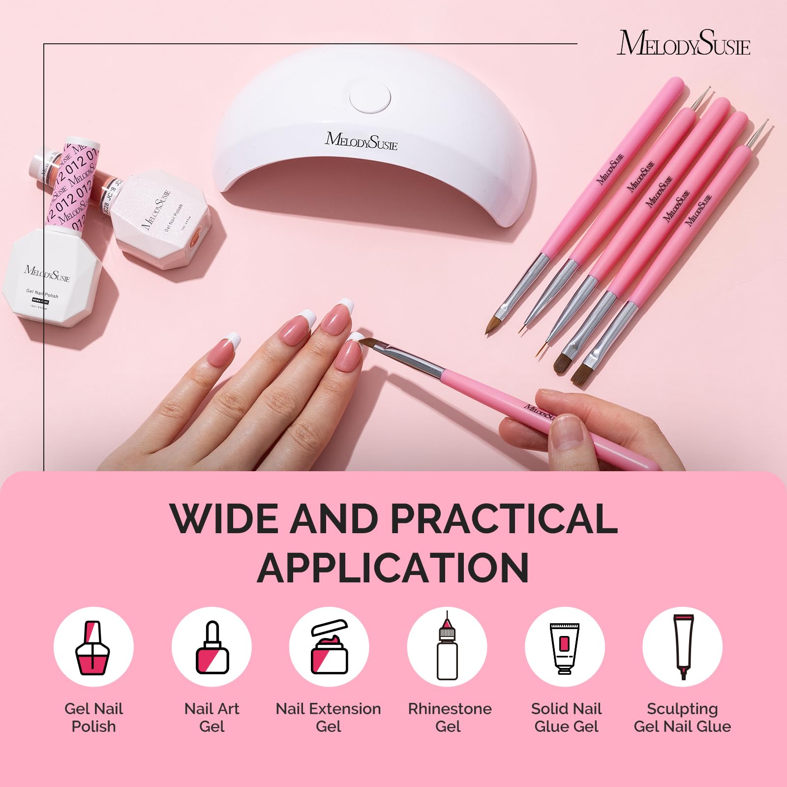 MelodySusie carved-dotting brush enables textured designs and precise dots.