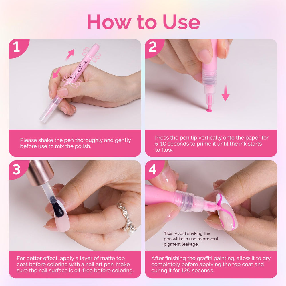 MelodySusie Nail Art Pens are suitable for beginners and professionals alike.