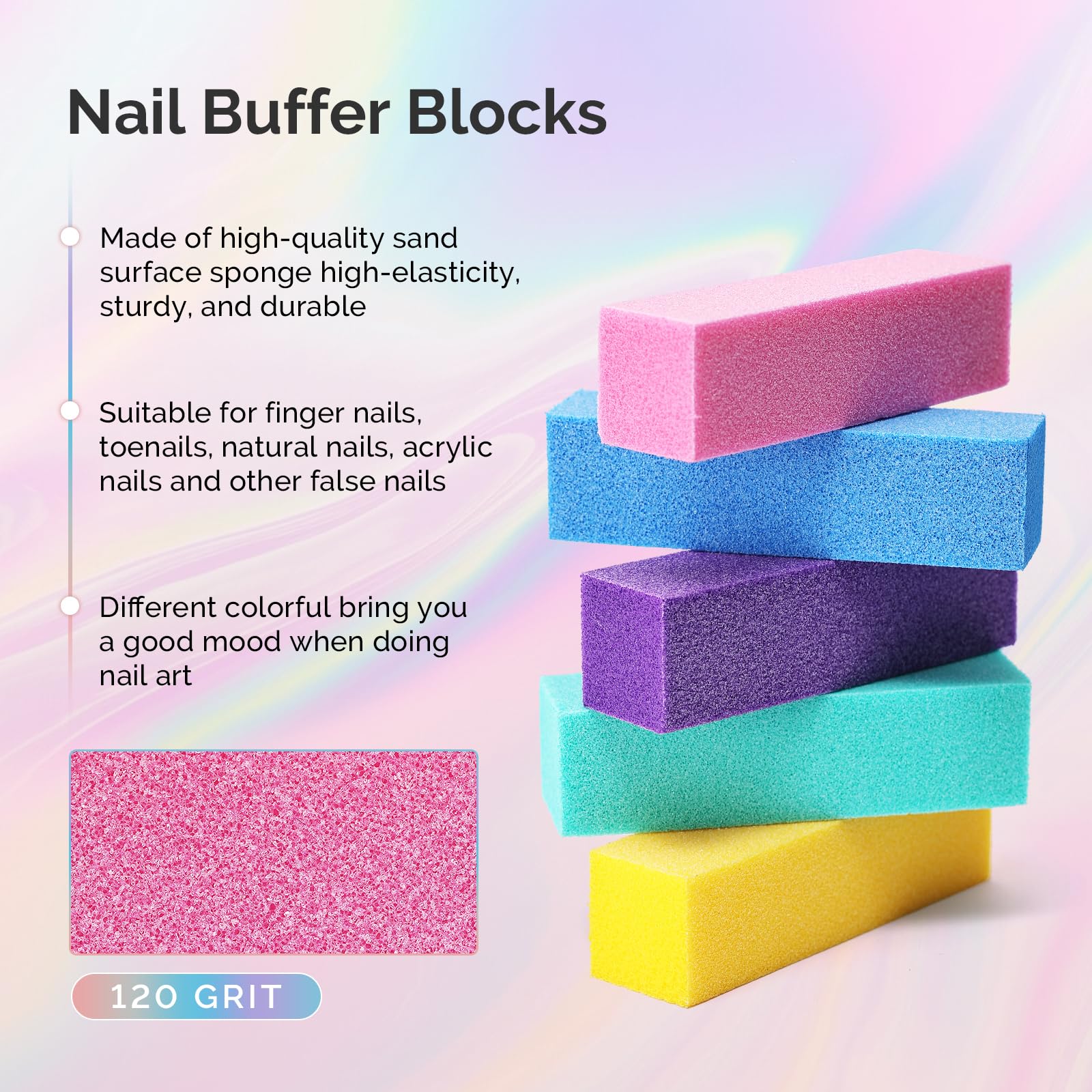 MelodySusie nail clean brush keeps dust-free nails during buffing