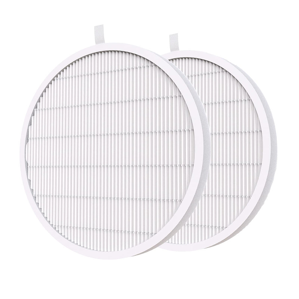MelodySusie nail dust collector filter 2-pack closeup shows durable replacement for cleaner nail sessions.