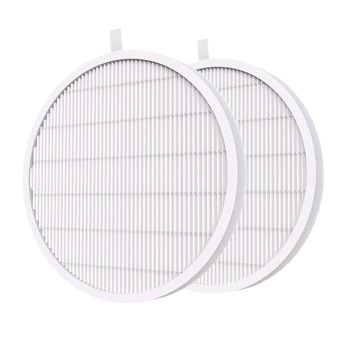 MelodySusie nail dust collector filter 2-pack closeup shows durable replacement for cleaner nail sessions.