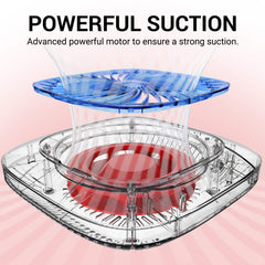 MelodySusie Nail Dust Collector suction panel demonstrates touch control for adjustable power.